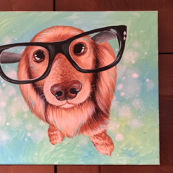 Sale!! Original painting⚡️host pick!!⚡️Cocker Spaniel painting handmade - Picture 6 of 7